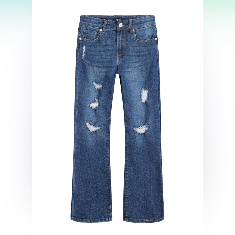 NWOT HUDSON Girl’s High Rise Flare Jeans, Size 12